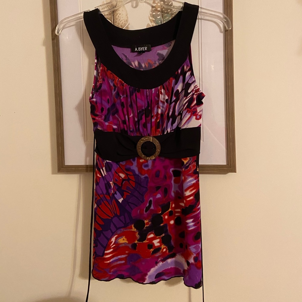 A. Byer Professional Tank with Butterfly Design